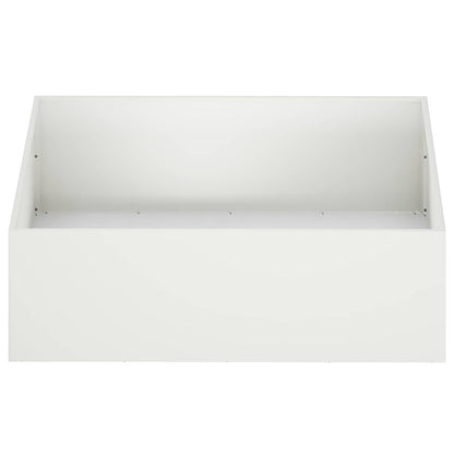 Macetero De Jardín 2 Uds. Blanco 80 X 80 X 30 Cm_3