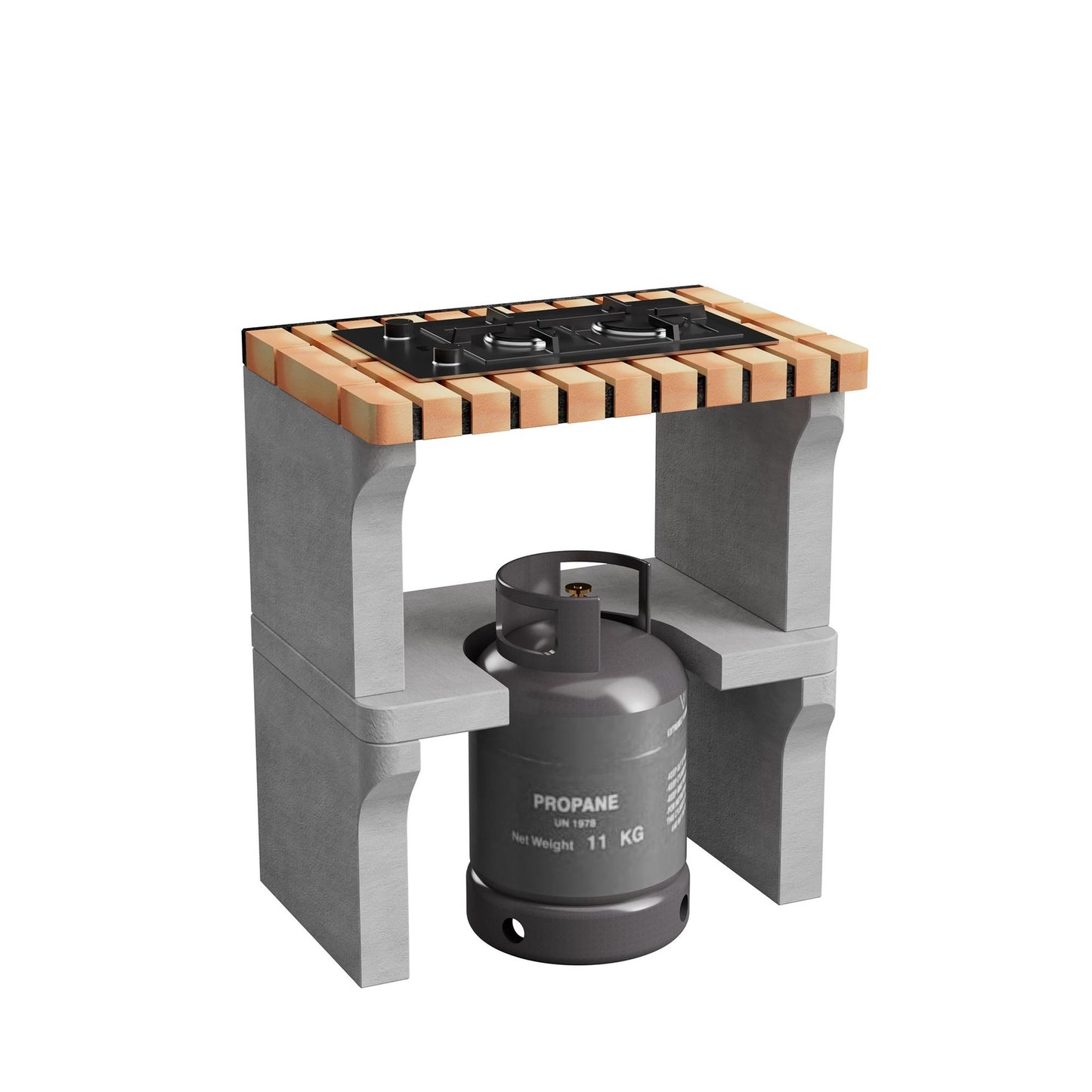 Novo módulo de bancada Iberia XL com placa de gás Movelar