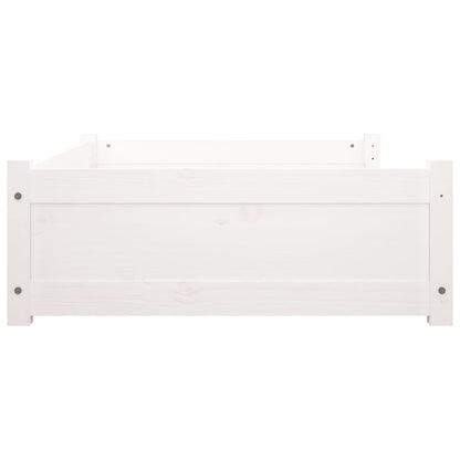 Vidaxl Cama Para Perros Madera Maciza De Pino Blanco 95,5x65,5x28 Cm_5