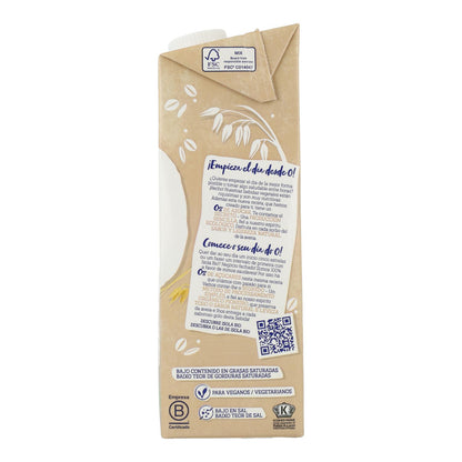 Bebida de Aveia Biológica 0% Açúcar, 1L. Isola Bio