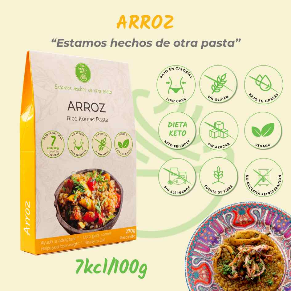 Arroz Konjac The Konjac Shop 270g