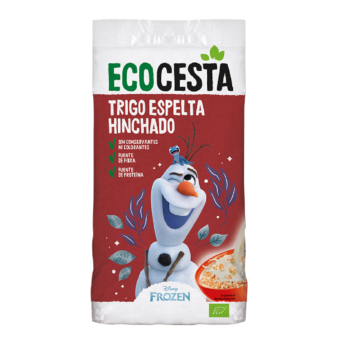 Cereal Infantil de Trigo Espelta Tufado Ecocesta Edição Disney 200g