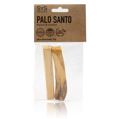 Palo Santo Natural 25g SYS Aromas | Madera Aromática | Purificación Ambiental | Aroma Duradero_0