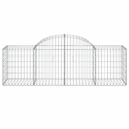 Cestas De Gaviones 40 Uds Forma De Arco Hierro 200x50x60/80 Cm_3