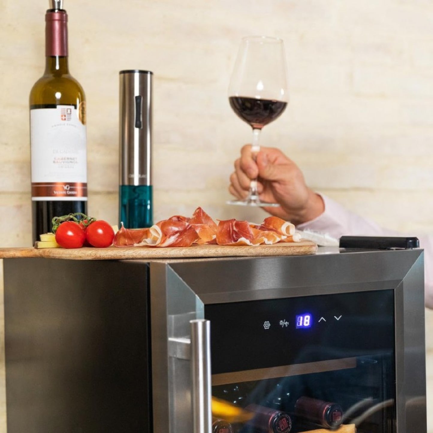 Cecotec Vinoteca Bolero Grandsommelier 1550 Inox Compressor_2