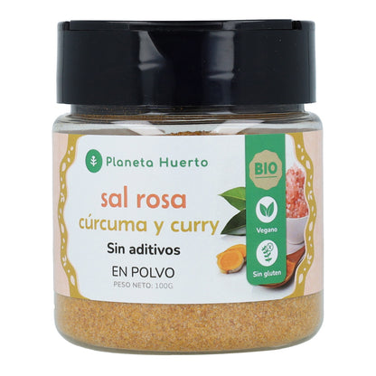 Sal Rosa com Caril e Curcuma Planeta Huerto 100g