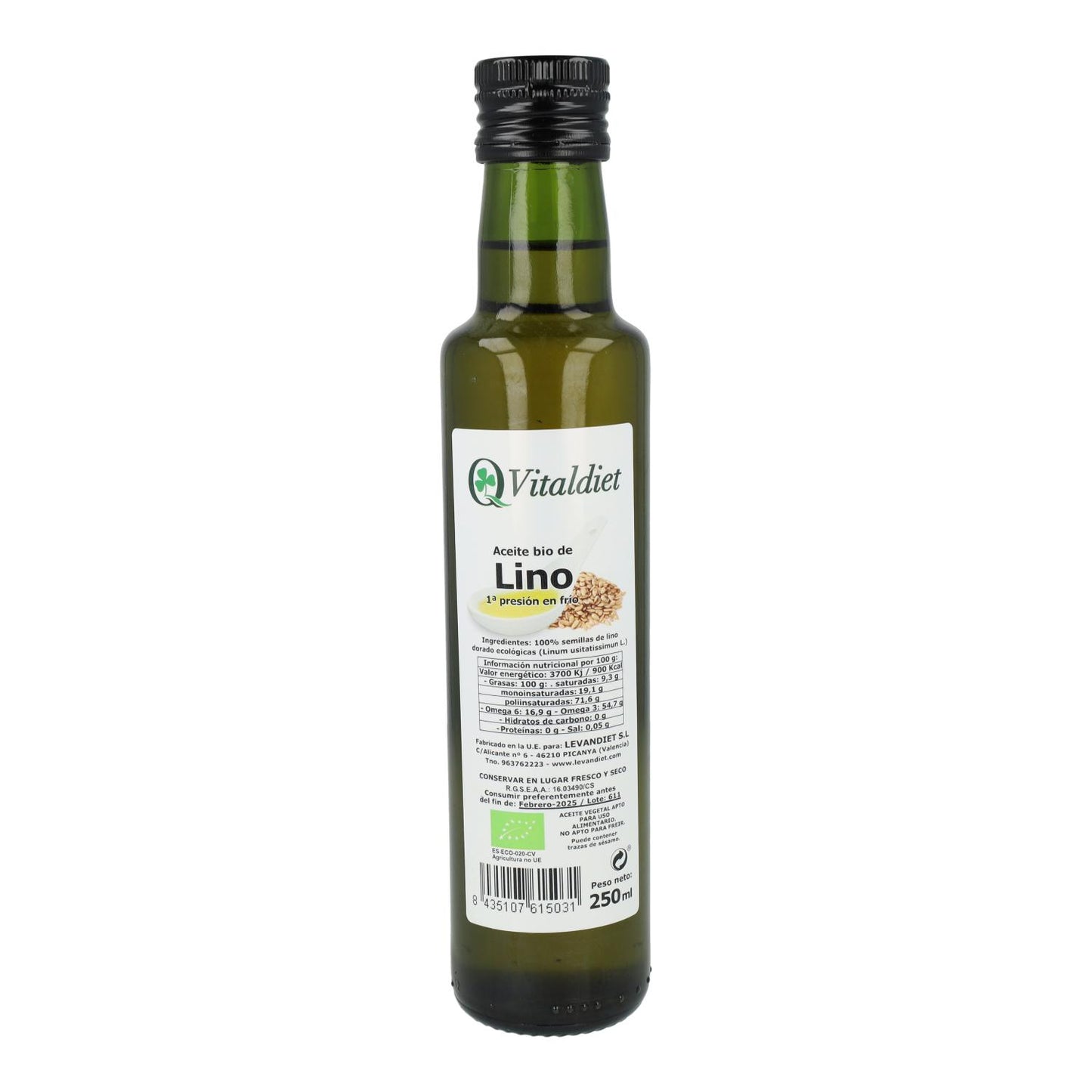 Óleo de Linhaça Bio Vitaldiet 250 ml