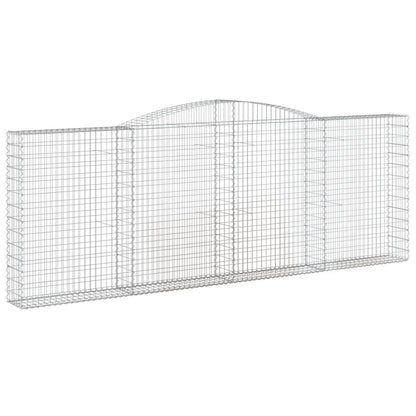 Cestas De Gaviones 2 Uds Forma De Arco Hierro 400x30x140/160 Cm_2