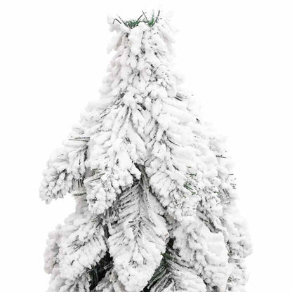 Vidaxl Árbol De Navidad Artificial Iluminado Con 60 Led Y Nieve 120 Cm_4