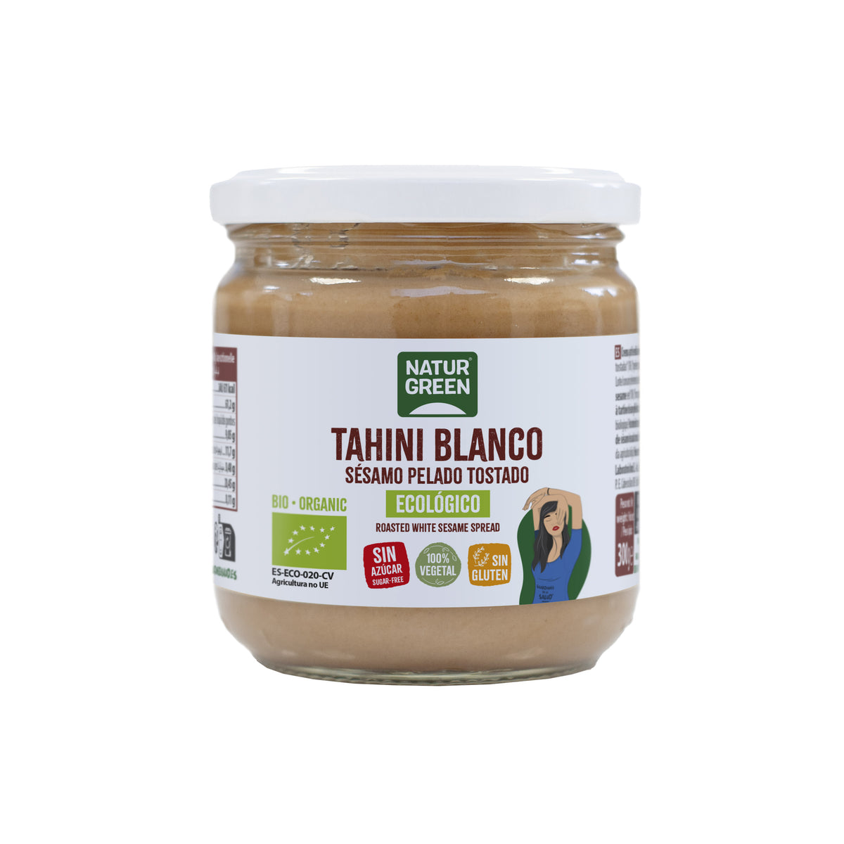 Creme de Tahini Branco sem glúten Naturgreen 300 g