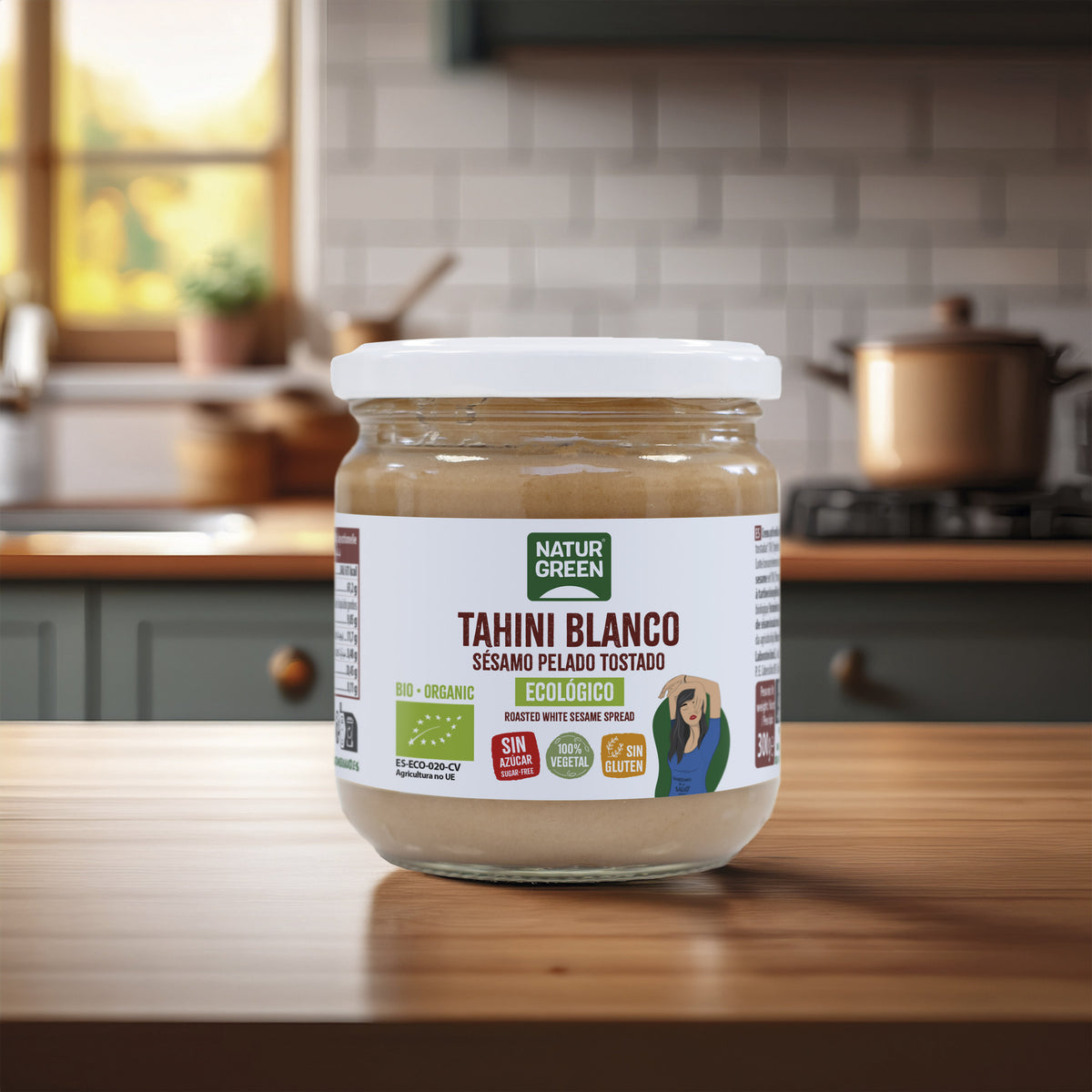 Creme de Tahini Branco sem glúten Naturgreen 300 g