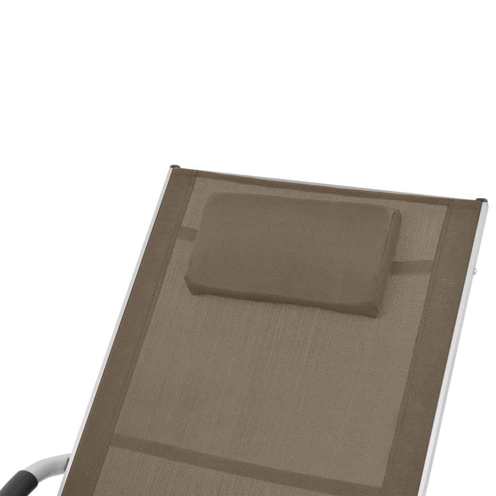 Vidaxl Tumbona Con Cojín Aluminio Y Textilene Gris Taupe_4