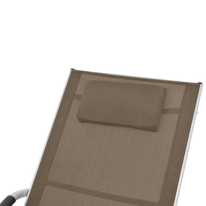 Vidaxl Tumbona Con Cojín Aluminio Y Textilene Gris Taupe_4