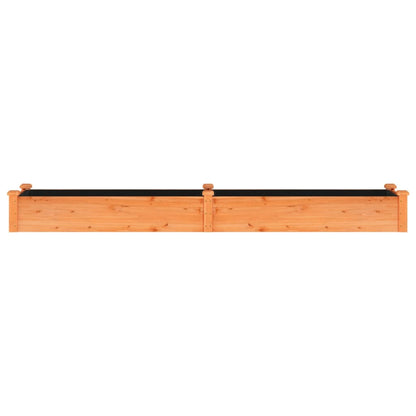 Jardinera Arriate Con Forro Madera Abeto Marrón 240x45x25 Cm_3