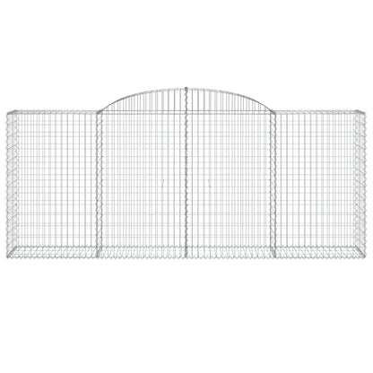 Cestas De Gaviones 4 Uds Forma De Arco Hierro 300x50x120/140 Cm_3