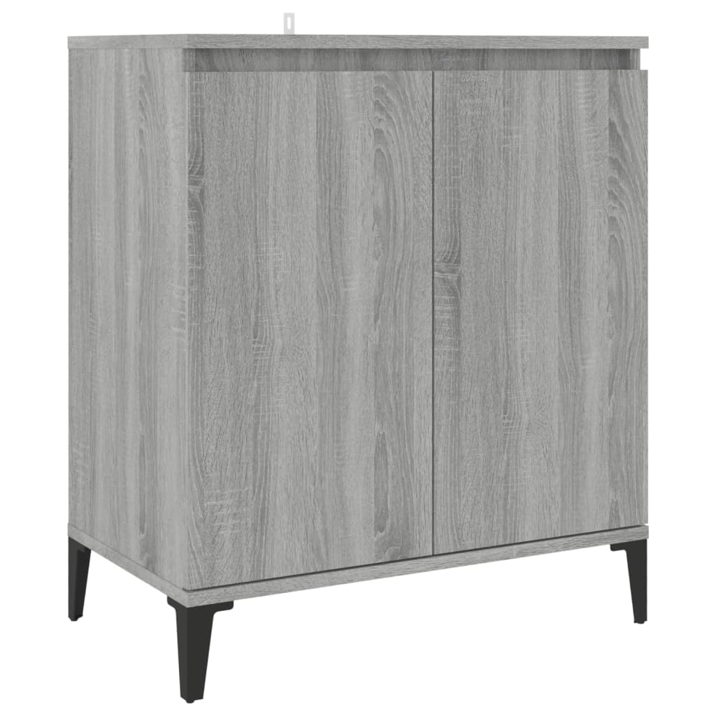 Aparador De Madera Contrachapada Gris Sonoma 60x35x70 Cm / Vetonek_3