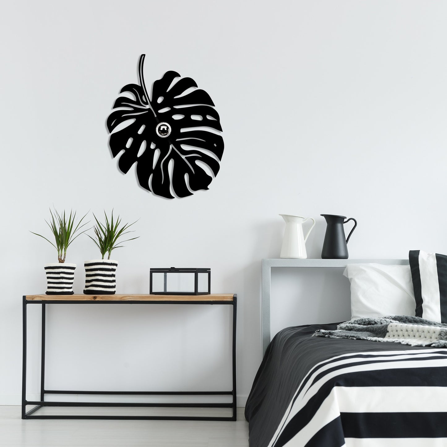 Aplique De Pared, Mdf , Negro, 45x12x55, Casquillo E 27 Max 100 W