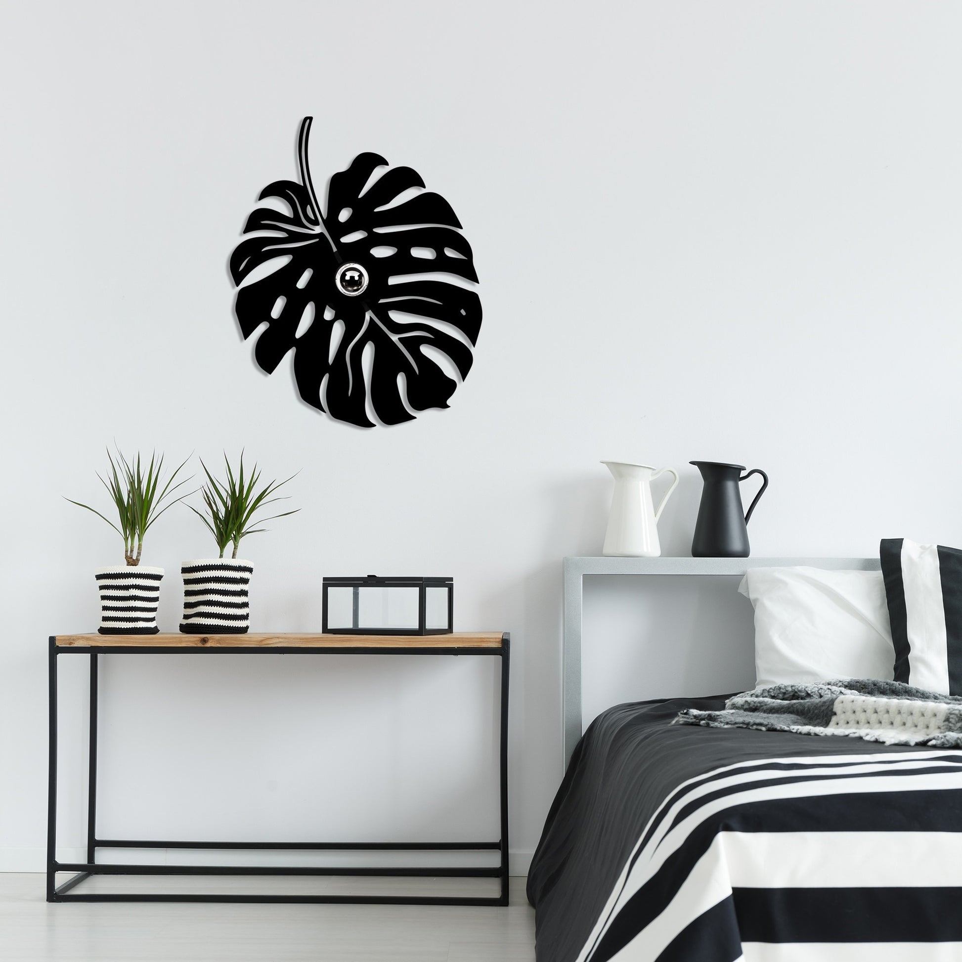 Aplique De Pared, Mdf , Negro, 45x12x55, Casquillo E 27 Max 100 W