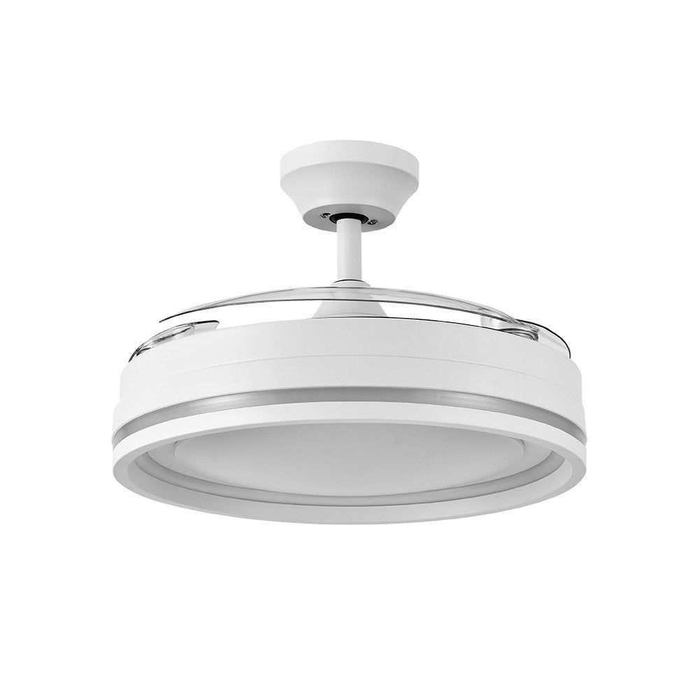 Ventilador Dc Cerrato Blanco 72w 3aspas Desplegables 107d 7200lm 6vel 3000k,4500k,6000k, Remoto+temporizador+memoria_1