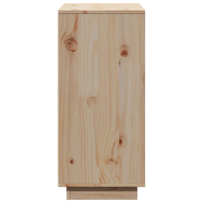 Aparador De Madera Maciza De Pino 60x34x75 Cm / Vetonek_2