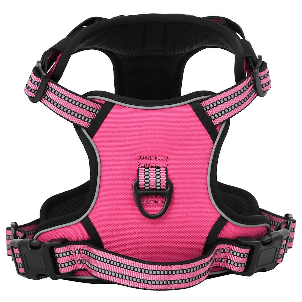 Arnés Para Perros Con Correa Y Collar Ajustable Rosa L_0