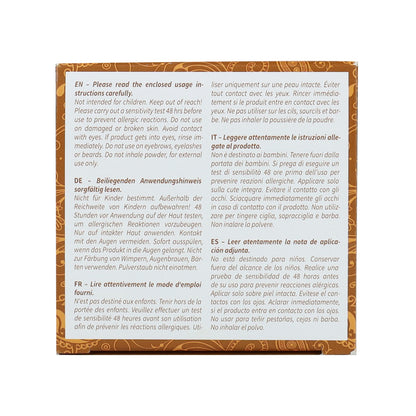 Pack de 2 tinturas de cabelo Khadi castanho dourado natural 100 g