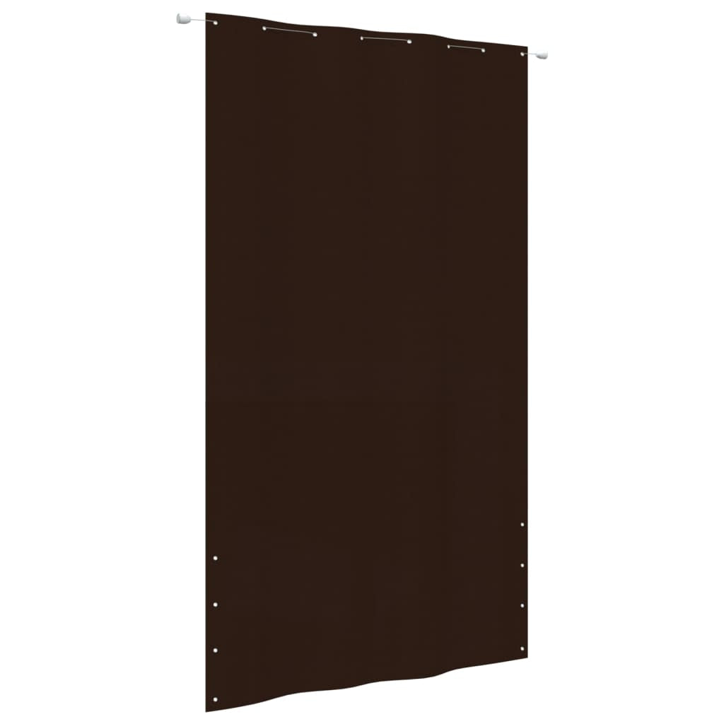 Vidaxl Toldo Pantalla Para Balcón Tela Oxford Marrón 160x240 Cm_0