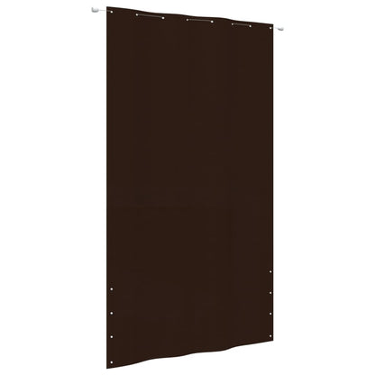 Vidaxl Toldo Pantalla Para Balcón Tela Oxford Marrón 160x240 Cm_0