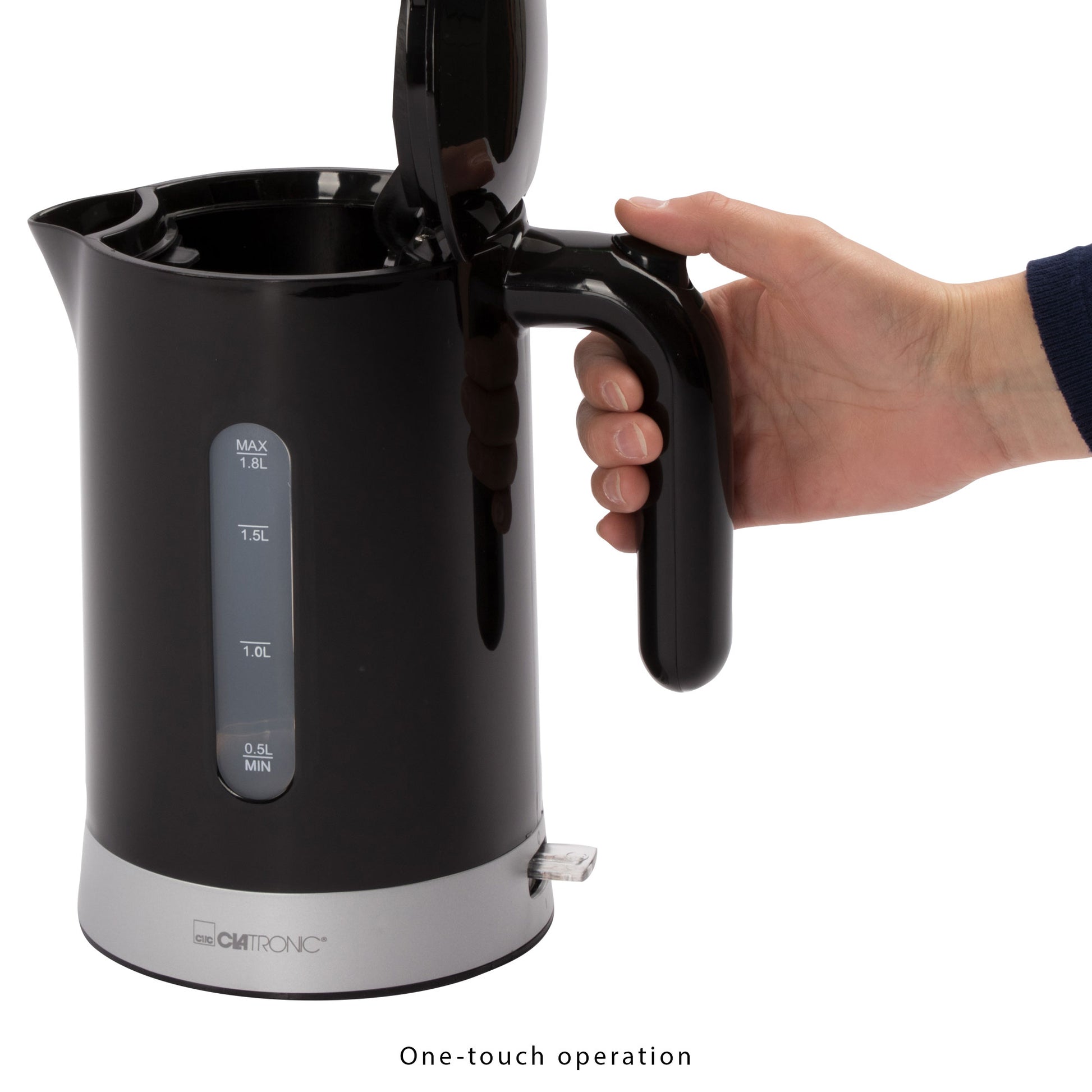 Hervidor Agua Eléctrico, 1,8 L, Sin Bpa, Resistencia Oculta, Inalámbrico, Apagado Automático Clatronic Wk 3452, 2200w_5