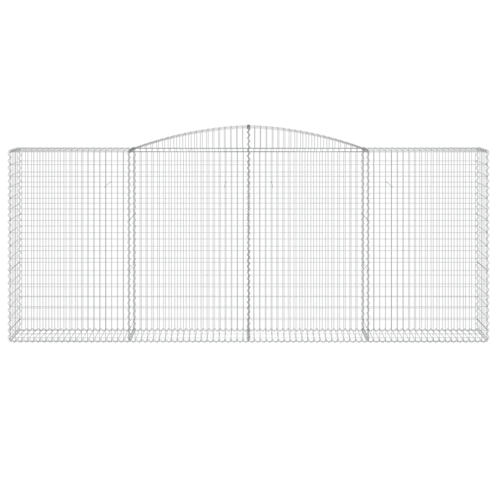 Cestas De Gaviones 5 Uds Forma De Arco Hierro 400x50x160/180 Cm_3