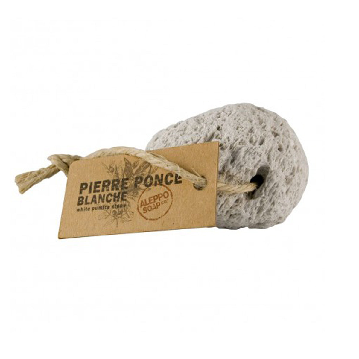 Pedra-pomes branca Tadé. 40 g. Sem plástico.