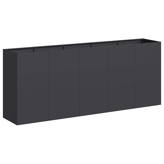 Jardinera De Acero Laminado En Frío Negro 200x40x80 Cm_0