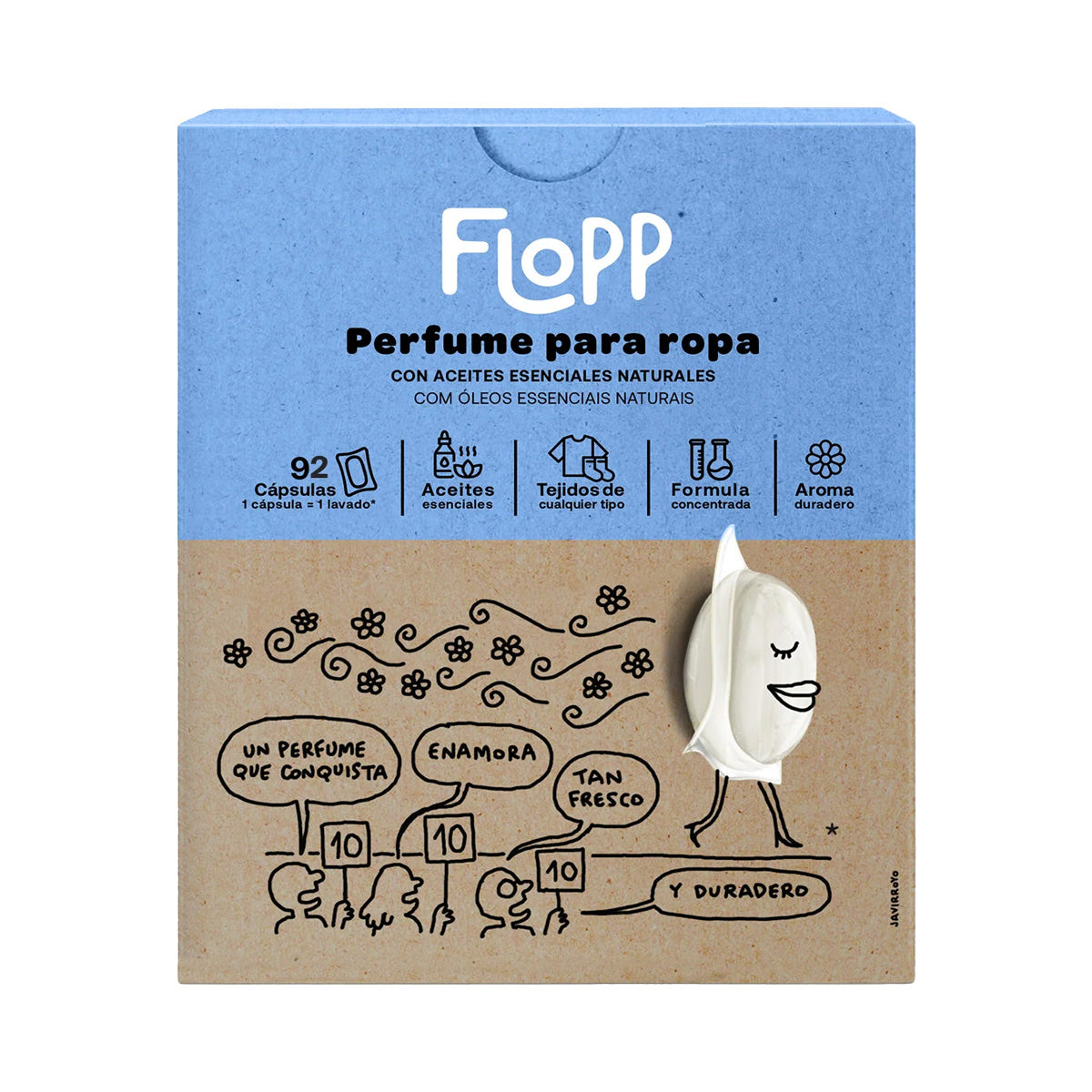 Perfumista de roupa Flopp 1 caixa x 92 cápsulas