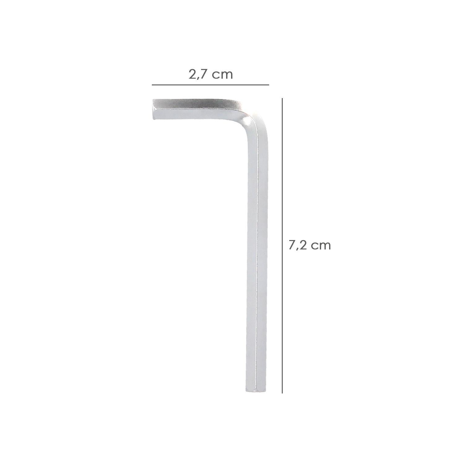 Llave Allen Standar Acero Cromo Vanadio Profesional 4,5 Mm. Llave Hexagonal, Llave Allen Taller Mecanica, Llave Allen Bricolaje_1