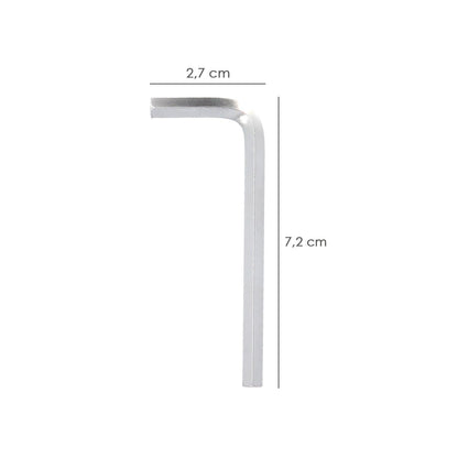 Llave Allen Standar Acero Cromo Vanadio Profesional 4,5 Mm. Llave Hexagonal, Llave Allen Taller Mecanica, Llave Allen Bricolaje_1