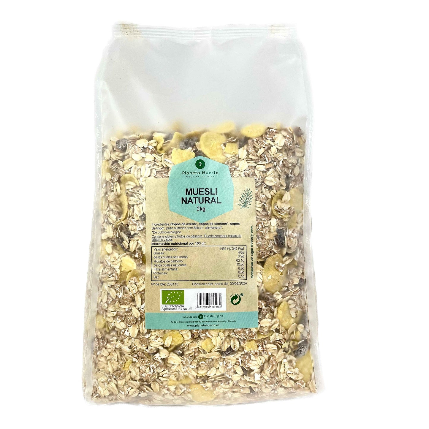 Muesli Natural ECO Planeta Huerto 2 kg 