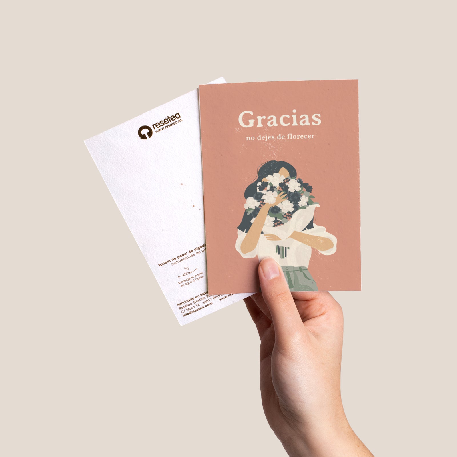 Postal Plantable Gracias Con Semillas De Manzanilla – Regalo Original Para Agradecer De Corazón | Resetea_3
