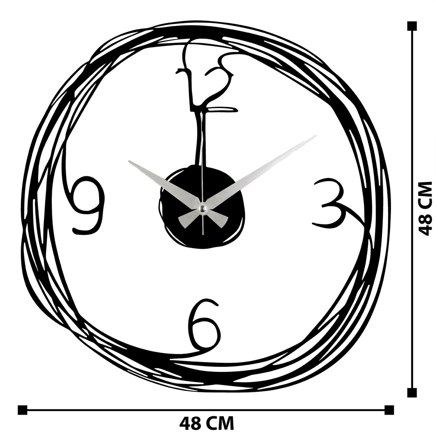 Reloj De Pared Metal Sencillo_1