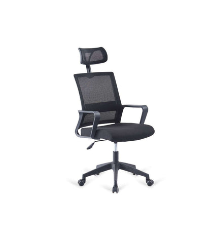Silla De Oficina Amsterdam Altura Regulable Acabado En Negro. 48m(ancho ) 109/119cm(altura_0