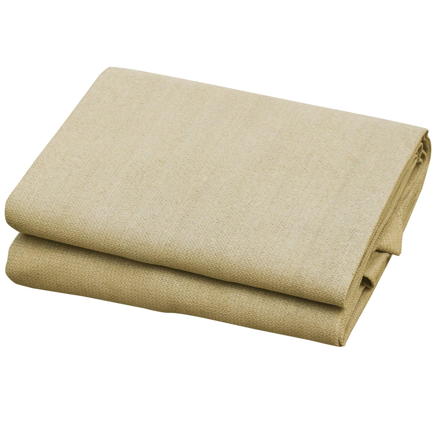 Outsunny Toldo Vela Sombrilla Parasol Triangular 3m De Hdpe Beige_4