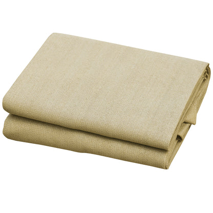Outsunny Toldo Vela Sombrilla Parasol Triangular 3m De Hdpe Beige_4