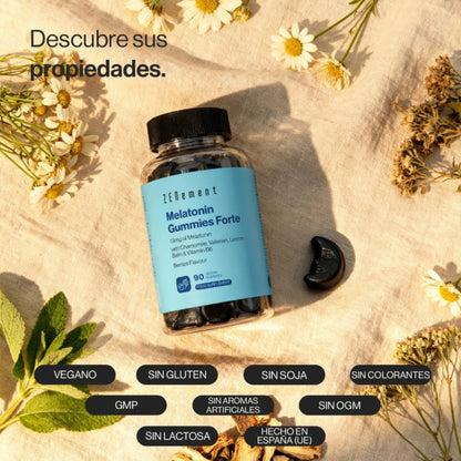 Gummies de Melatonina Forte 1,9 mg Zenement 90 Gominolas Veganas