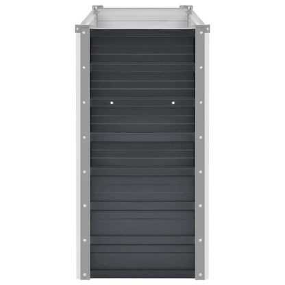 Arriate De Acero Galvanizado Gris Antracita 160x40x77 Cm_4