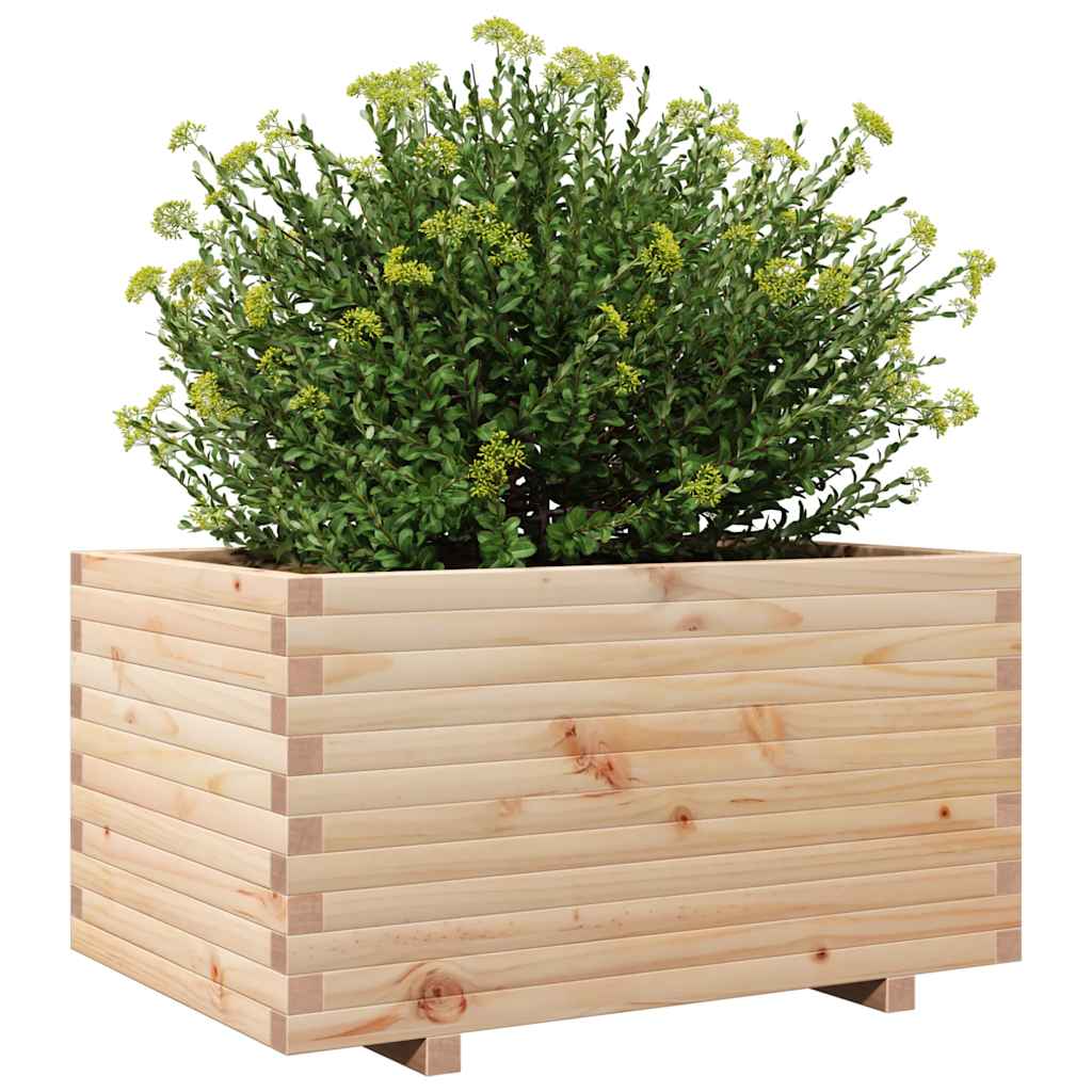 Jardinera Madera Maciza De Pino 90x60x49,5 Cm_3