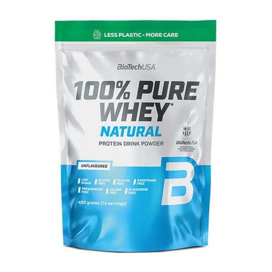 100% Pure Whey - 400g - Neutro - Proteina De Suero Whey - Biotech Usa_0