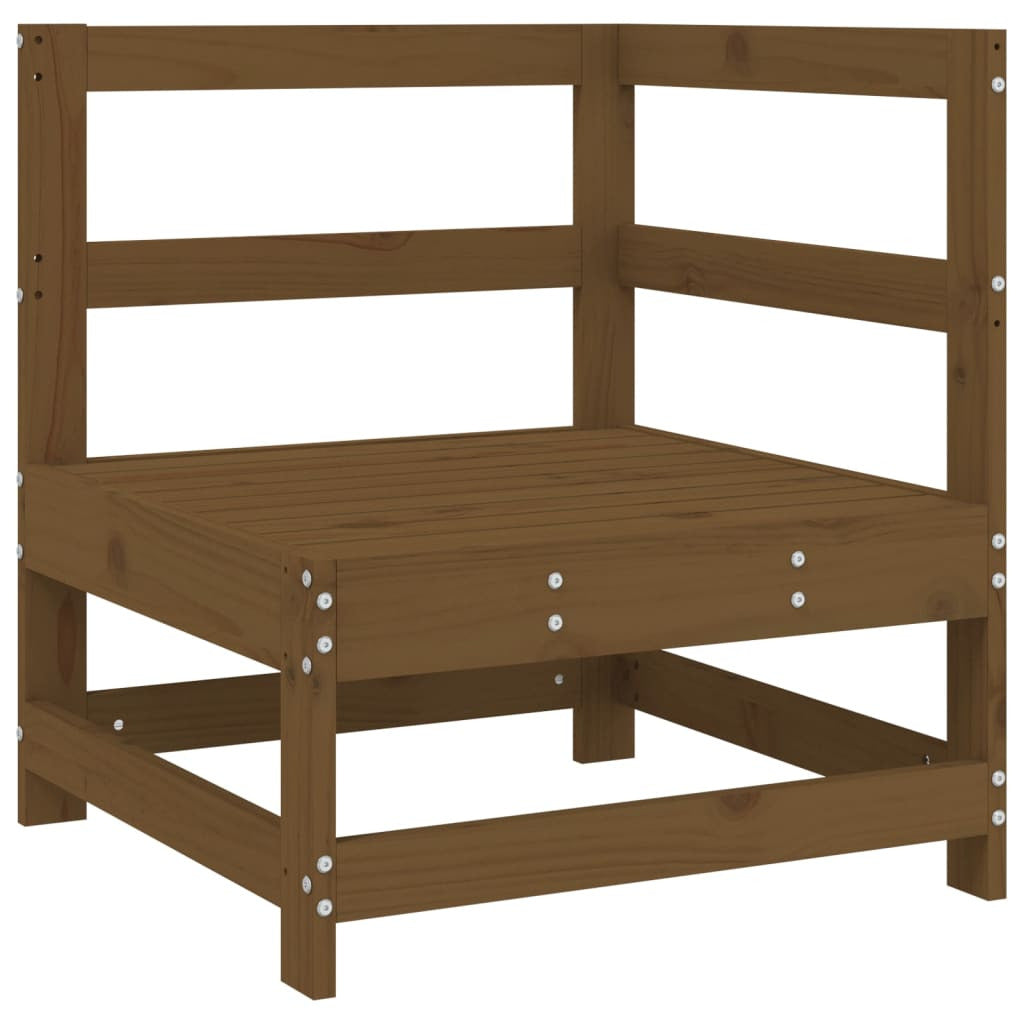 Vidaxl Juego Muebles De Jardín 8 Pzas Madera Maciza Pino Marrón Miel_4