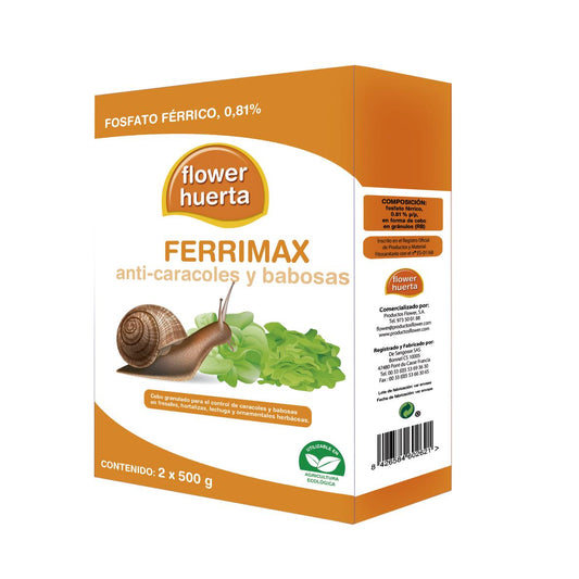 Ferrimax repelente anti-lesmas e caracóis 2 x 500 g Flor Huerta