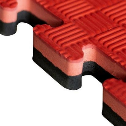 Tatami Puzzle 2,5cm 100x100cm – Alta Densidad Negro/rojo_1