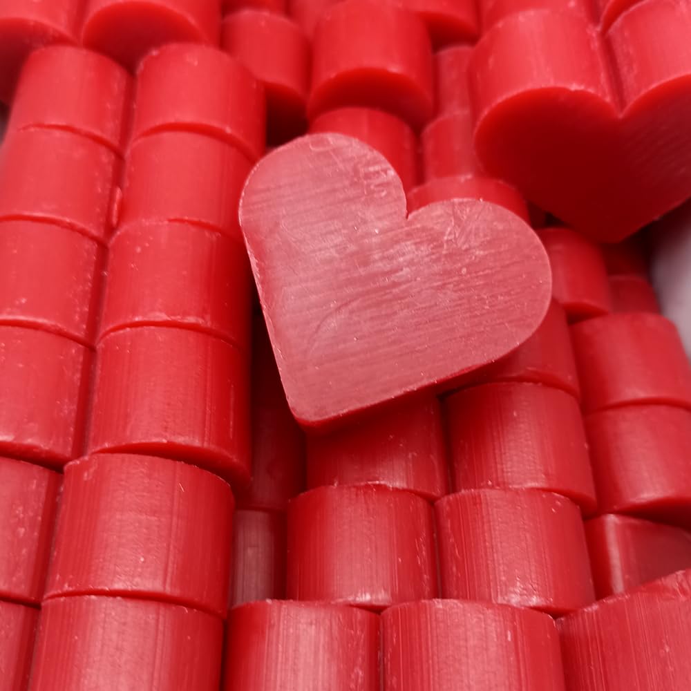 100 Jabones Aromáticos Con Forma De Corazón - Detalle Para Invitados De Eventos - Jabón Glicerina Con Aroma A Frambuesa_0