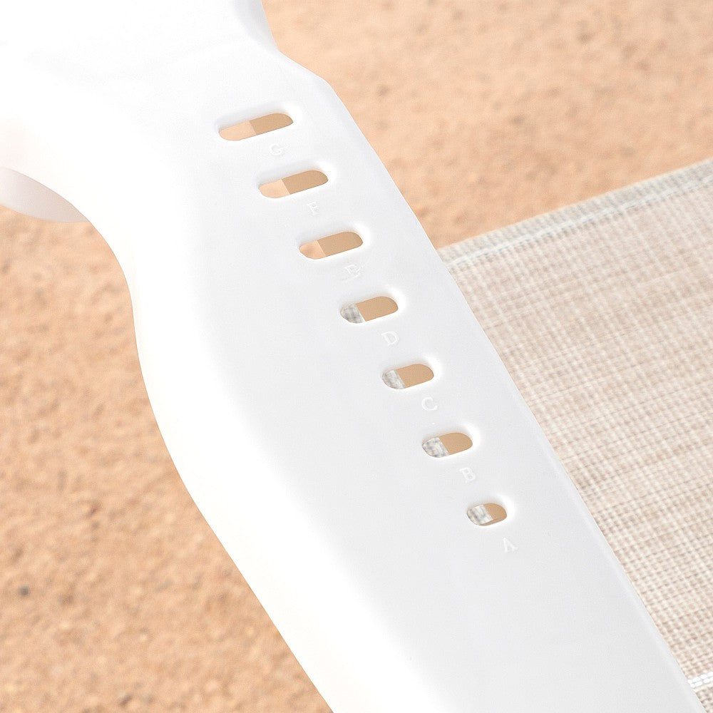 Aktive Silla De Playa Plegable Y Reclinable 7 Posiciones Beige C/cojín Y Asas Mano_5